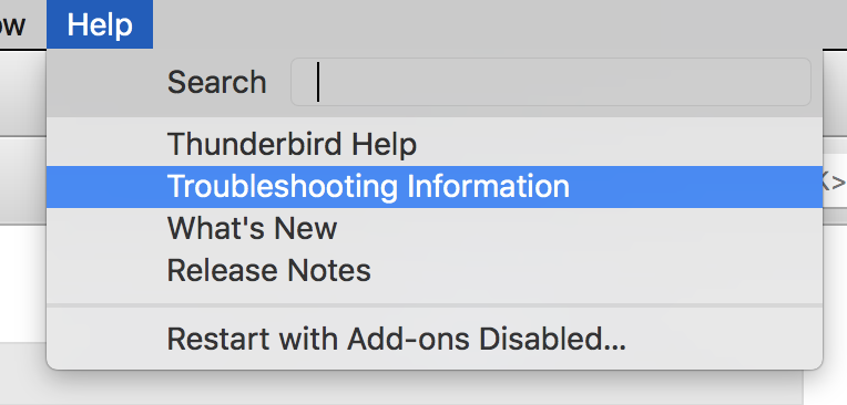 Troubleshooting information
